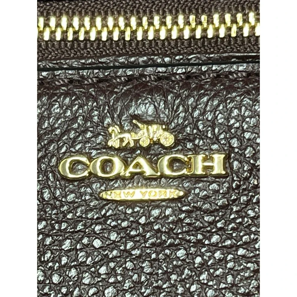 Coach Andi Mini Backpack Burgundy With Pink Glitter Spell Out